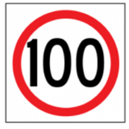 100 In Roundel - Multi-message Sign