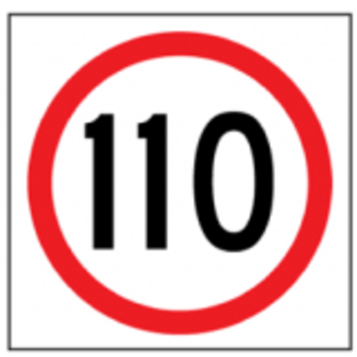 110 In Roundel - Multi-message Sign