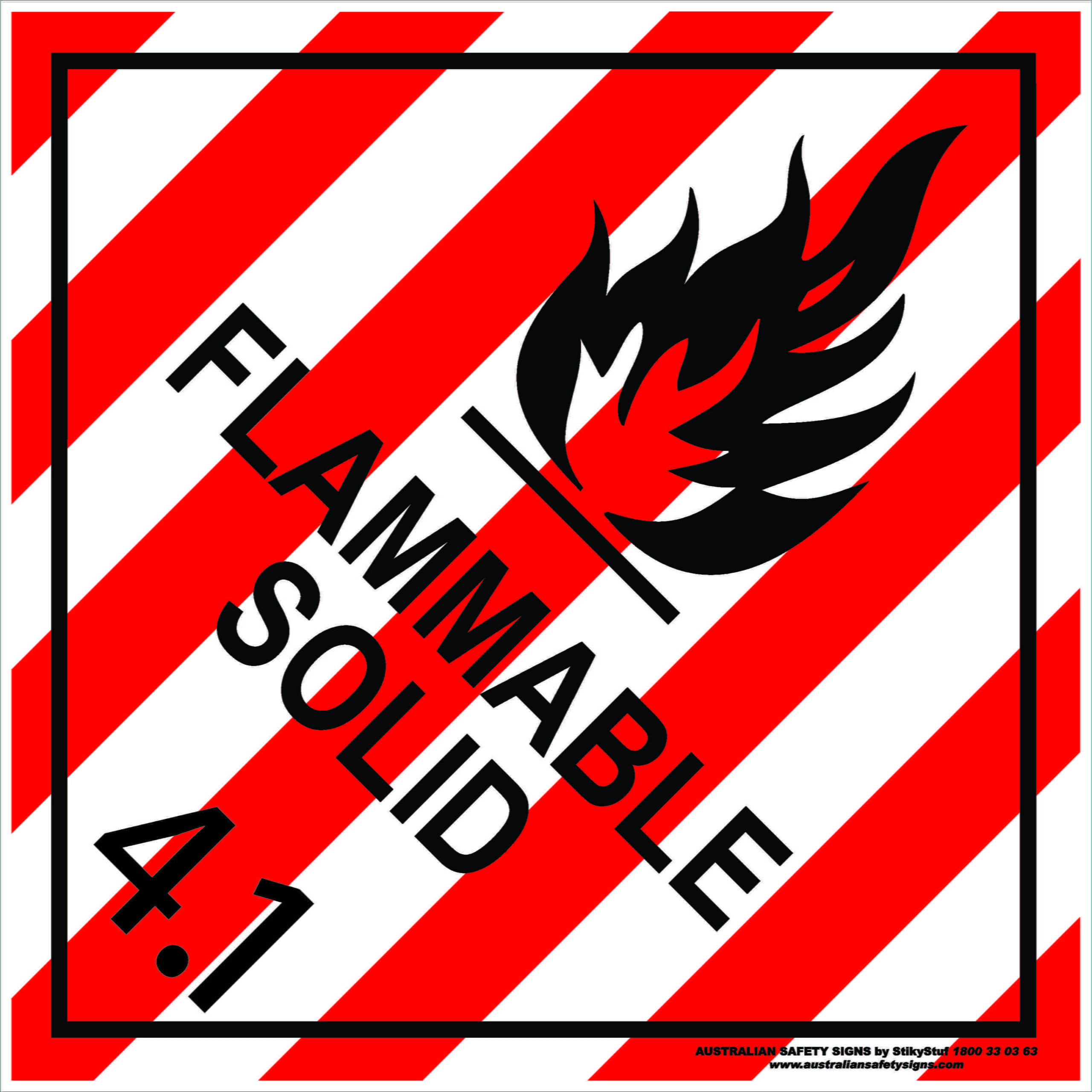 Hazchem Signs CLASS 4.1 - FLAMMABLE SOLID