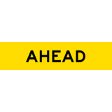 Temporary Traffic Signs AHEAD