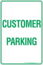 Parking Signs CUSTOMER PARKING