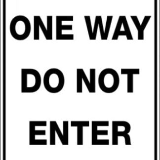 Parking Signs|Traffic Signs ONE WAY DO NOT ENTER