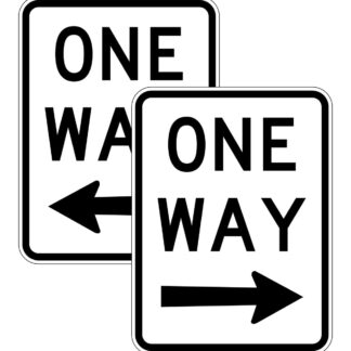 One Way (left Or Right) Sign