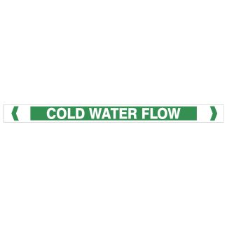 Cold Water Flow Pipe Markers