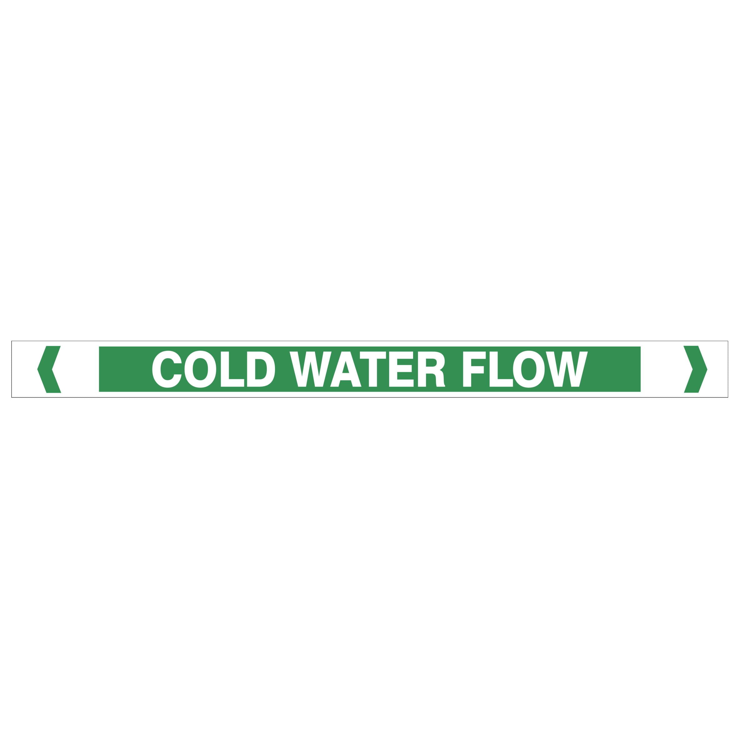 Cold Water Flow Pipe Markers