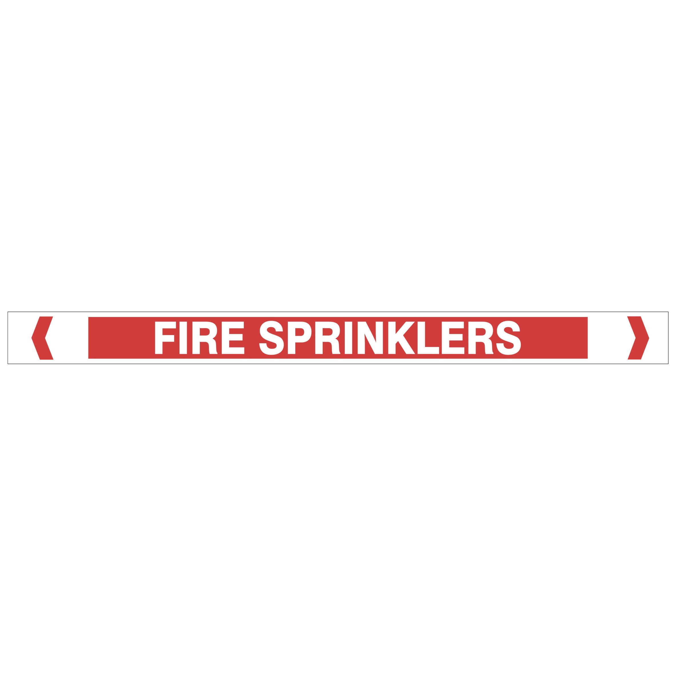 Fire Sprinklers Pipe Markers