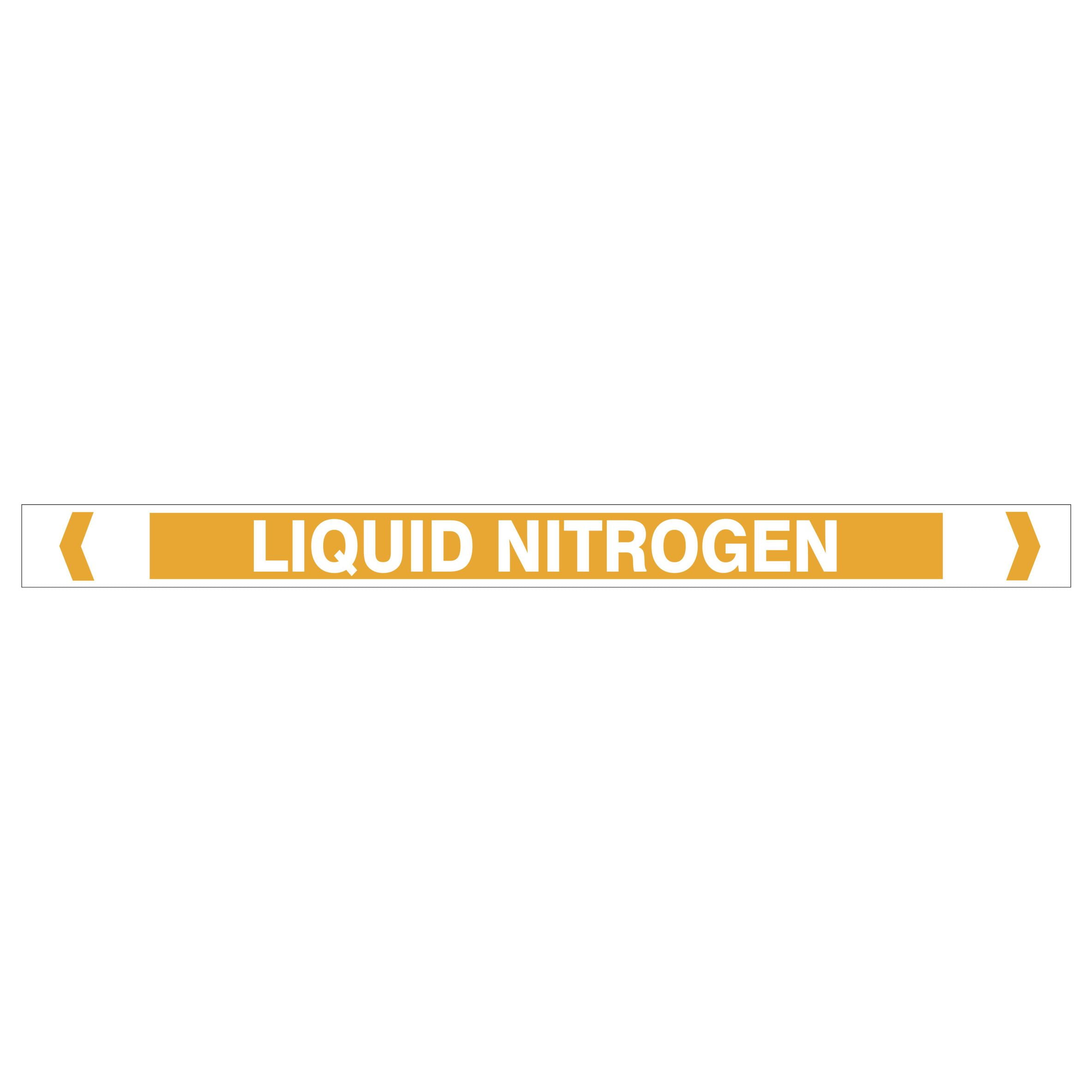 Liquid Nitrogen Pipe Markers