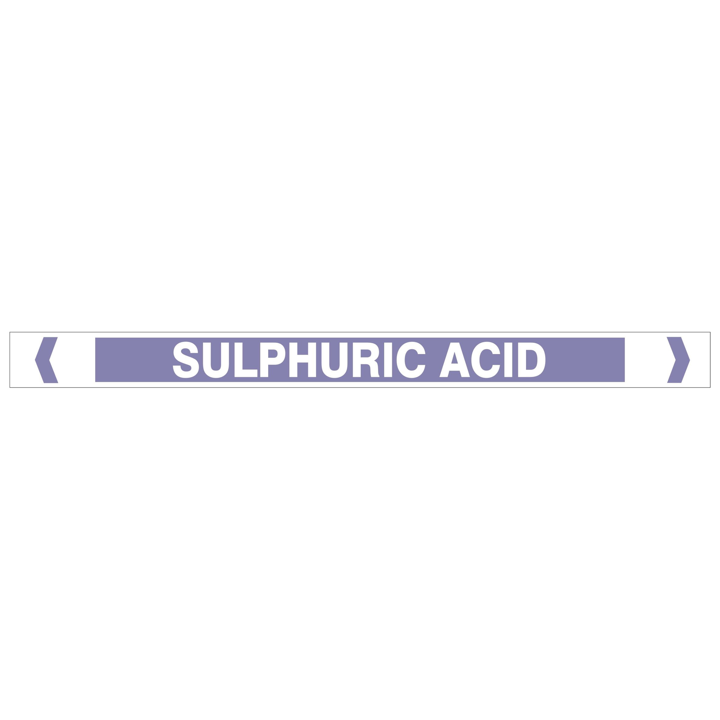 Sulphuric Acid Pipe Markers