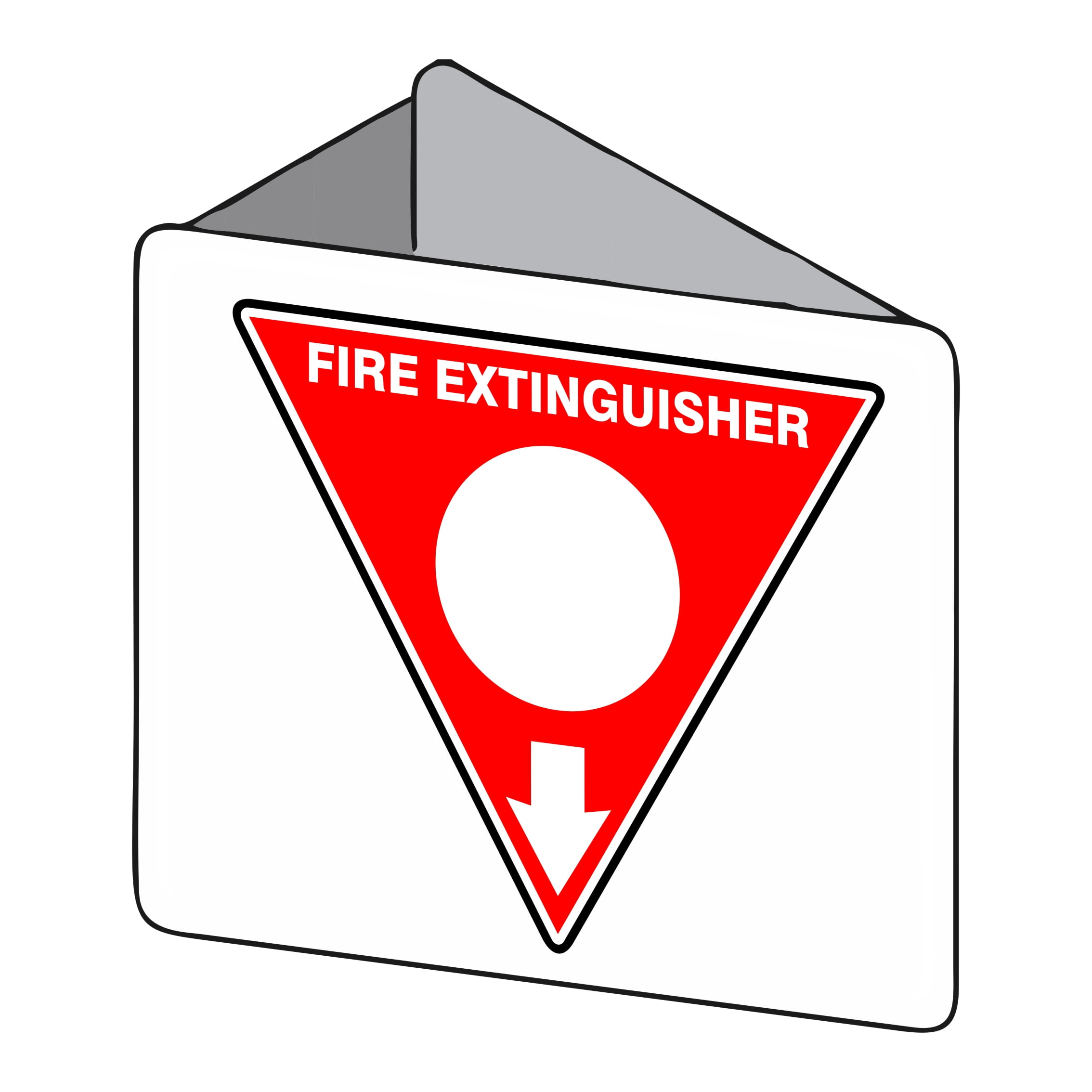 3d Fire Extinguisher Sign - Powder