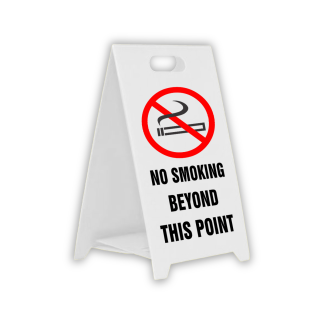 Corflute A-frame No Smoking Beyond This Point