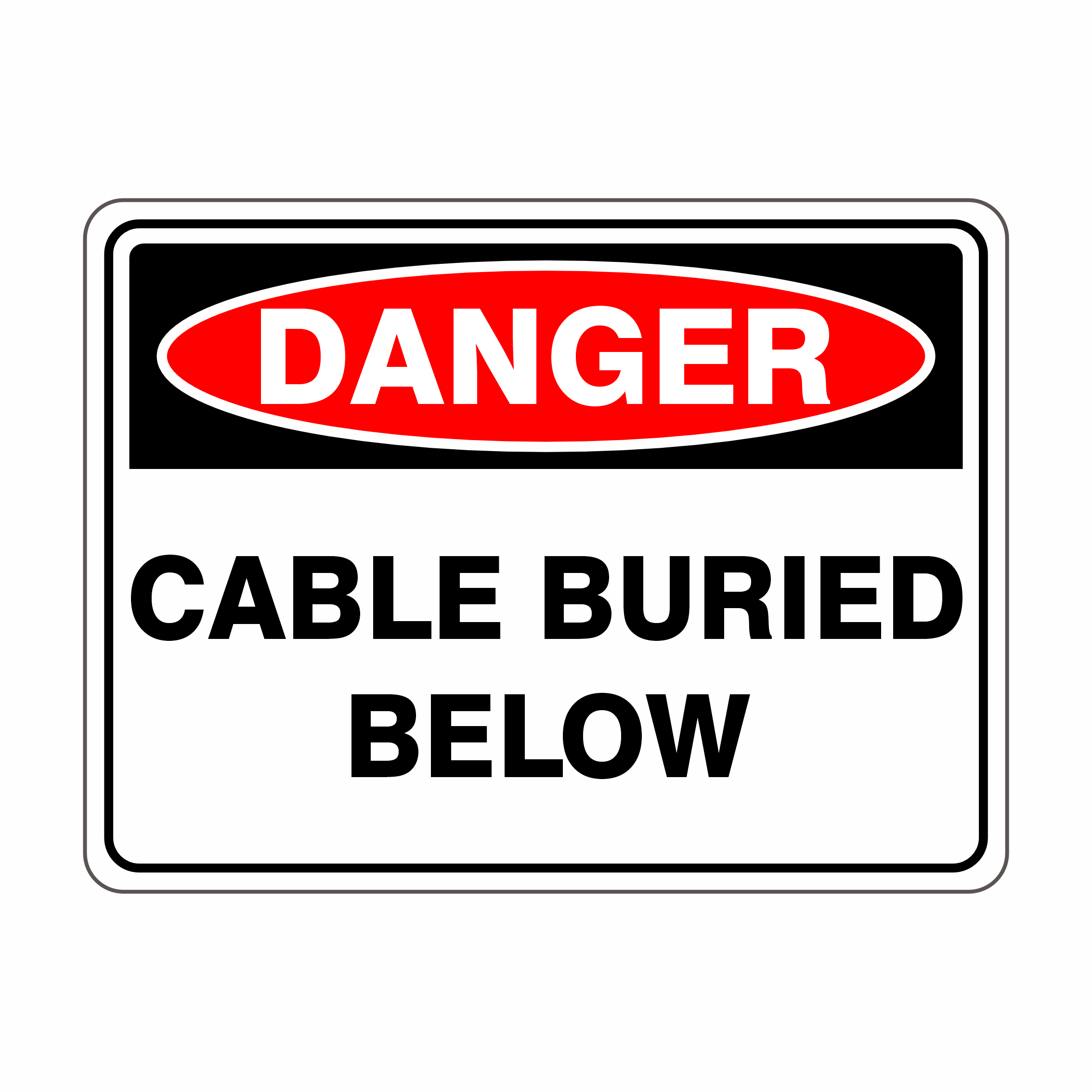 Danger Cable Buried Below