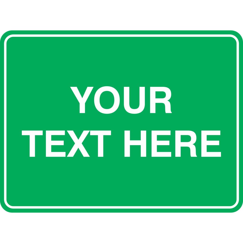 Emergency Sign Custom