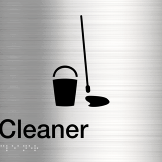 Cleaner Stainless Steel (Braille)