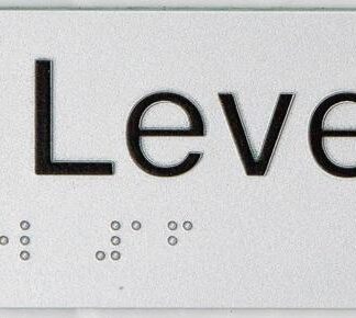 Braille Exit Sign Level 16