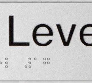 Braille Exit Sign Level 17