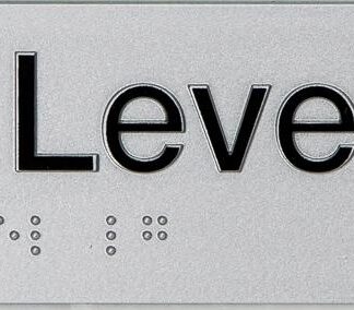 Braille Exit Sign Lower Ground Level