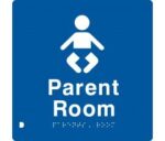 Parent Room Sign PR-BLUE (Braille)