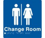 Unisex Change Room Sign MFCR-BLUE (Braille)