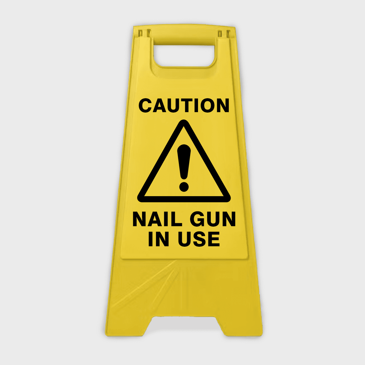 Caution Nail Gun In Use