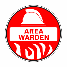 Hard Hat Stickers Area Warden