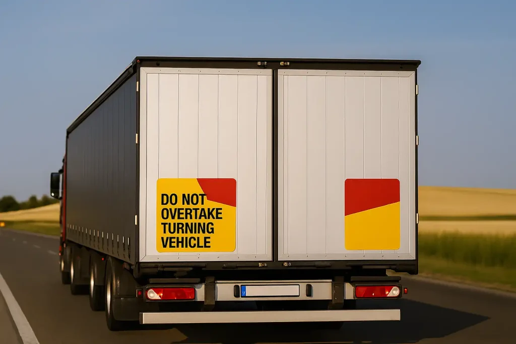 Do Not Overtake Turning Vehicle
