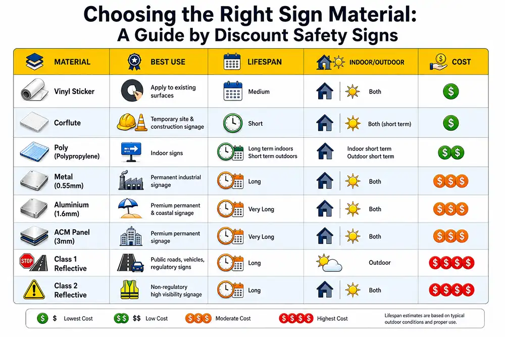 Safety Sign Materials Explained: A Quick Australian Guide