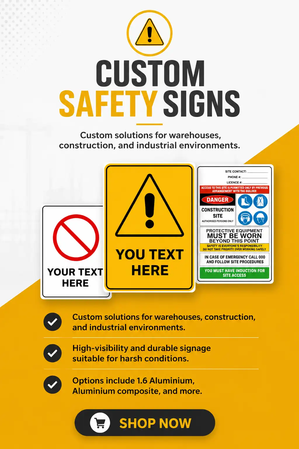 Custom Safety Signs