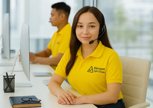 Customer service representative at Discount Safety Signs