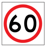 Temporary Traffic Signs 60 IN ROUNDEL