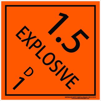 Hazchem Signs CLASS 1 - EXPLOSIVE 1.5