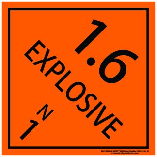 Hazchem Signs CLASS 1 - EXPLOSIVE 1.6