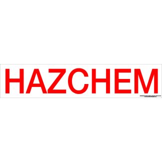 Hazchem Signs HAZCHEM SIGN