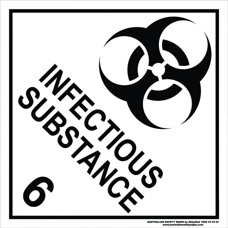 Class 6 Infectious Substance Buy Now Discount Safety Signs Australia