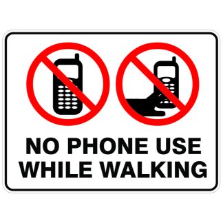 No Phone Use While Walking