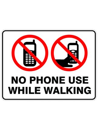 No Phone Use While Walking