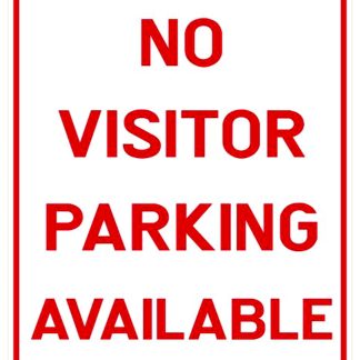 No Visitor Parking Available