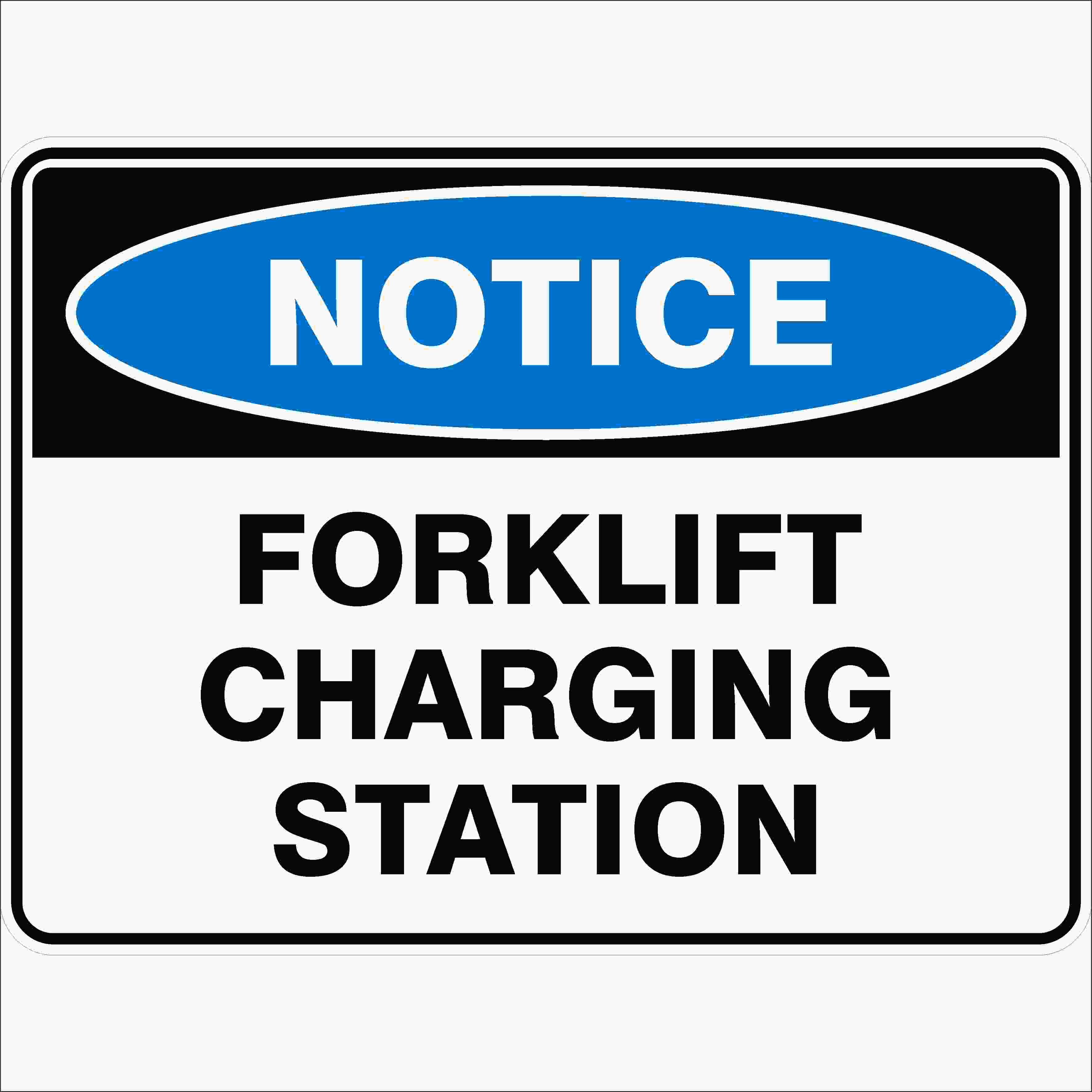 Notice Signs FORKLIFT CHARGING STATION