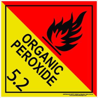 Hazchem Signs CLASS 5 - ORGANIC PEROXIDE 5.2 BLACK