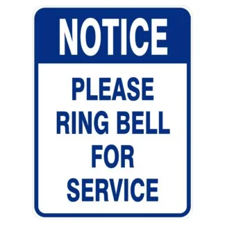 Please Ring Bell For Service