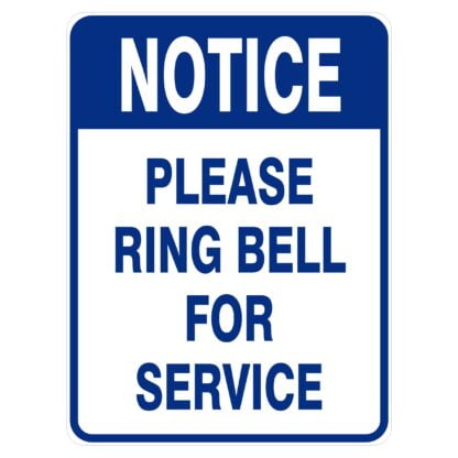 Please Ring Bell For Service