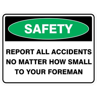 Report All Accidents