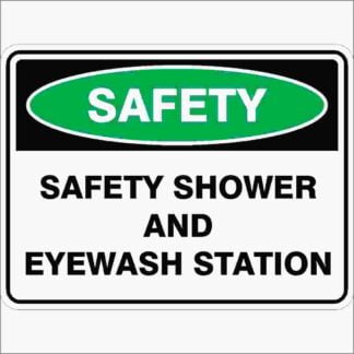 Emergency Signs SAFETY SHOWER AND EYE WASH STATION