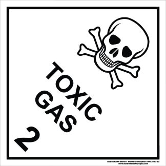 Hazchem Signs CLASS 2 - TOXIC GAS