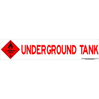 Hazchem Signs UNDERGROUND TANK WITH CLASS 3 DIAMOND