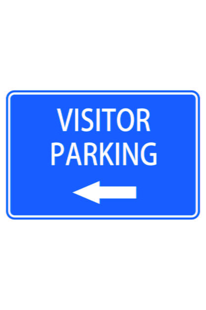 Visitor Parking Left Arrow