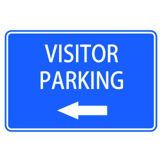 Visitor Parking Left Arrow