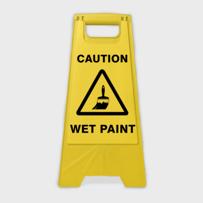 Caution Wet Paint A-Frame
