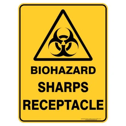 Biohazard Sharps Receptacle