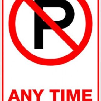 Parking Signs ANYTIME P