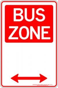 Bus Zone Span Arrow